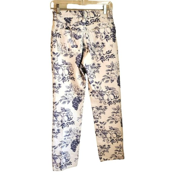 Reformation Women's Cynthia Blue Toile Denim Jeans Size 25 Button Fly High Rise - Picture 5 of 8